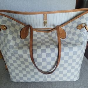 Louis Vuitton Neverfull MM tote in Damier Azur